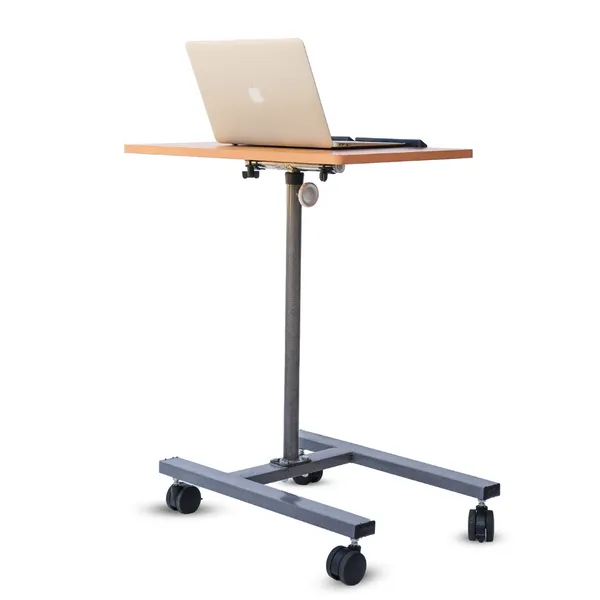 Grey_Adjustable_Laptop_Table_With_Wheels_Height_Angle_Adjustable_360_Rotating_Overbed_Study