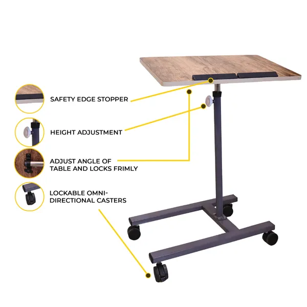 Grey_Adjustable_Laptop_Table_With_Wheels_Height_Angle_Adjustable_360_Rotating_Overbed_Study