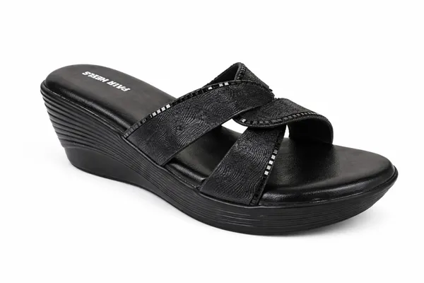 PAIR_HEELS_Black_Stylish_PARTY_WEDGE_Heels_for_Women_�_Comfortable_Elegant_Party_&_Casual_Wear
