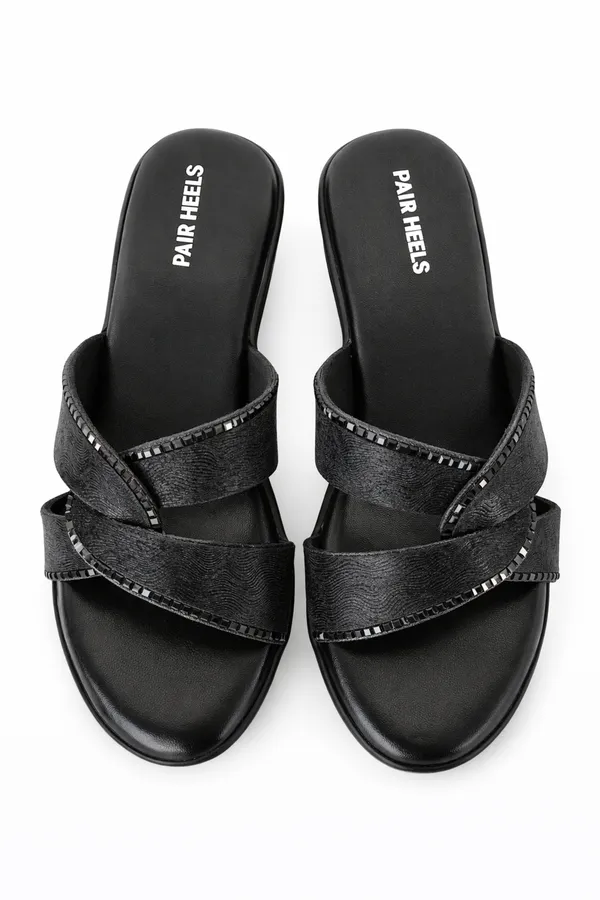 PAIR_HEELS_Black_Stylish_PARTY_WEDGE_Heels_for_Women_�_Comfortable_Elegant_Party_&_Casual_Wear