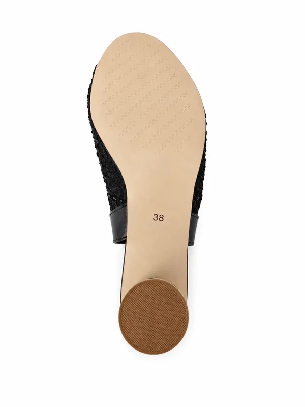 PAIR_HEELS_Black_Lace_Open_Toe_Block_Heels_with_Ankle_Strap