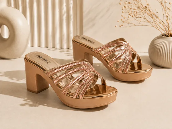PAIR_HEELS_Rose_Gold_Embellished_Heels