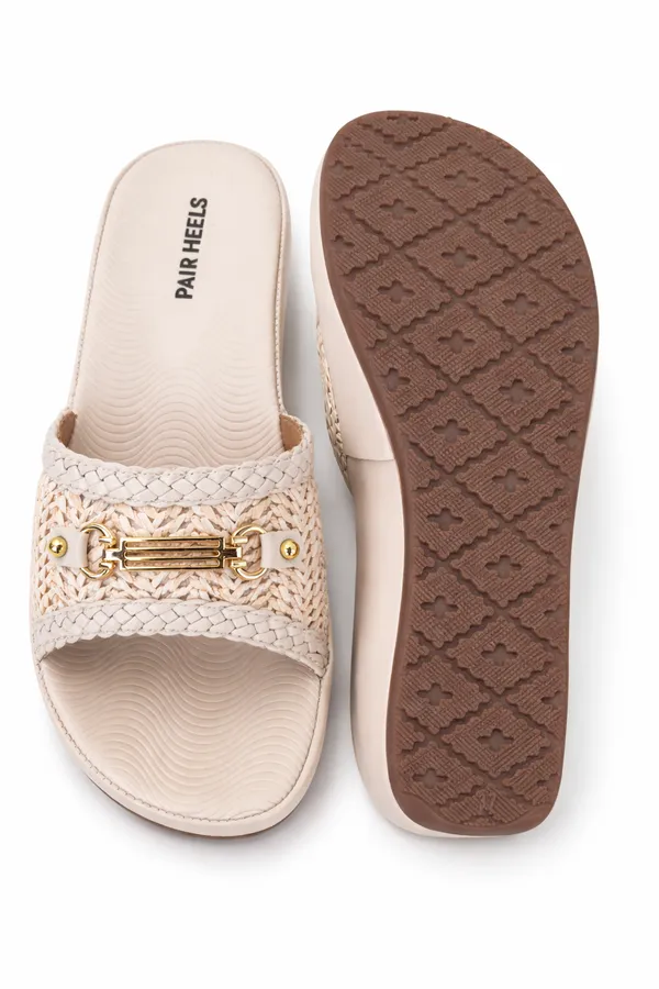 Cream_Comfy_Premium_Flat_For_Women