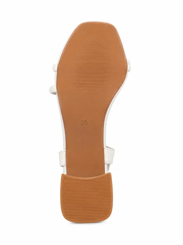 PAIR_HEELS_Women_White_Block_Heel_Sandals_|_Square_Toe_|_Ankle_Strap_Party_&_Casual_Wear_Footwear