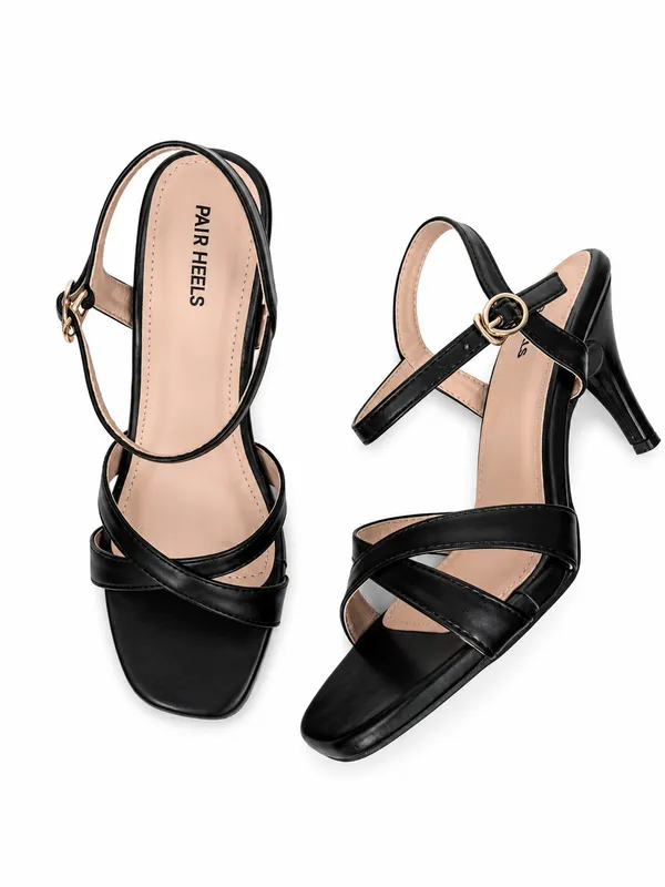 PAIR_HEELS_BLACK_Pencil_Heel_Sandals_with_Cross_Strap_&_Ankle_Buckle