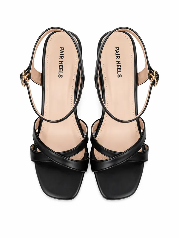 PAIR_HEELS_BLACK_Pencil_Heel_Sandals_with_Cross_Strap_&_Ankle_Buckle