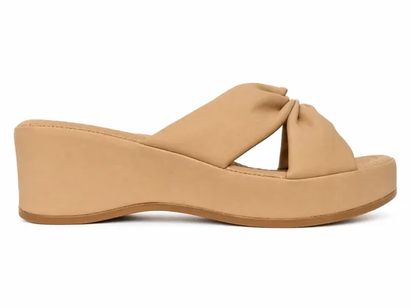 PAIR_HEELS_Women_Beige_Comfort_Wedge_Slides_|_Stylish_Slip-On_Platform_Sandals