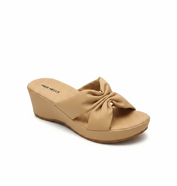 PAIR_HEELS_Women_Beige_Comfort_Wedge_Slides_|_Stylish_Slip-On_Platform_Sandals