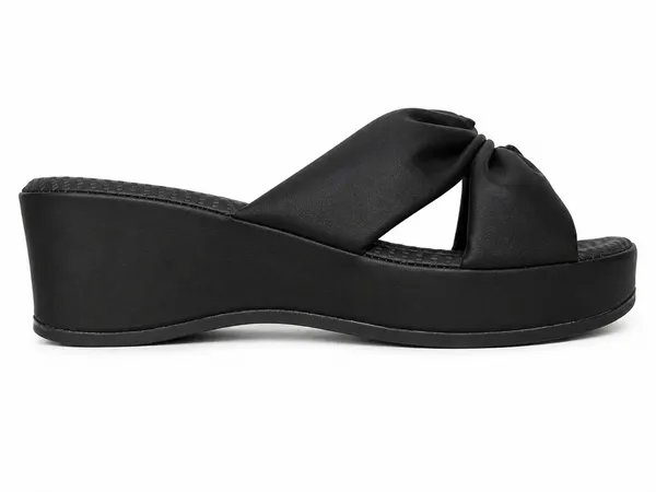 PAIR_HEELS_Women_Black_Comfort_Wedge_Slides_|_Stylish_Slip-On_Platform_Sandals