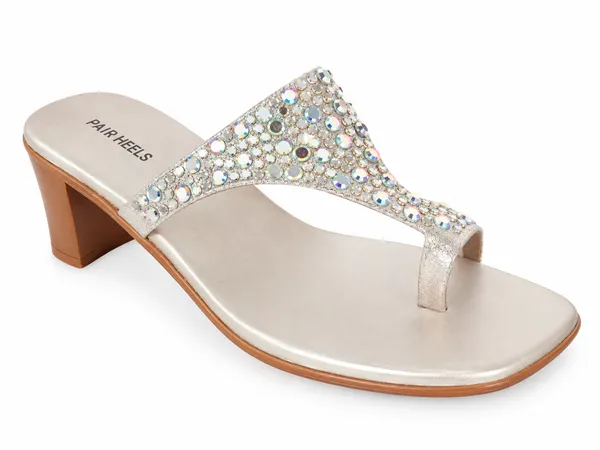 PAIR_HEELS_Women_Champagne_Gold_Embellished_Block_Heels
