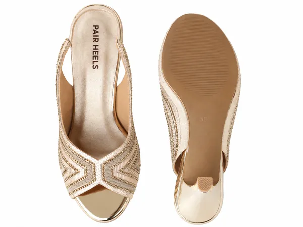 Women’s_Gold_Embellished_Slingback_Heels_|_Elegant_Dress_Heels
