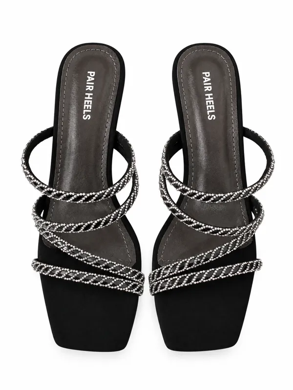 PAIR_HEELS_Black_Embellished_High_Heel_Sandals_for_Women