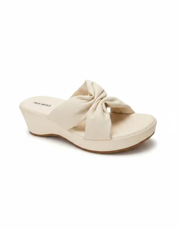 PAIR_HEELS_Women_cream_Comfort_Wedge_Slides_|_Stylish_Slip-On_Platform_Wedges