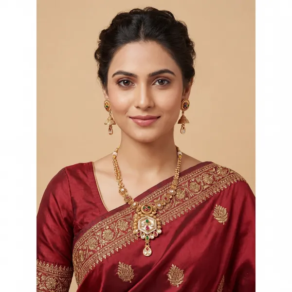 Gold_Base_Material_Alloy_Hasdi_Necklace_Set_For_Women