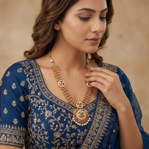 Gold_Base_Material_Alloy_Hasdi_Necklace_Set_For_Women