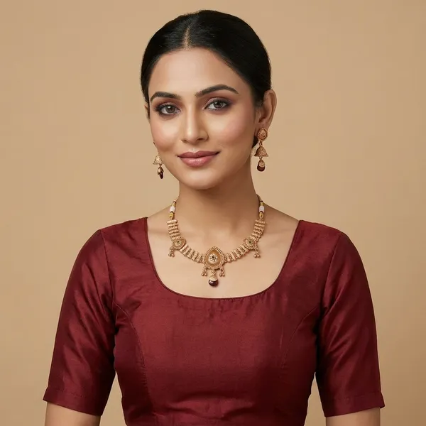 Gold_Base_Material_Alloy_Hasdi_Necklace_Set_For_Women