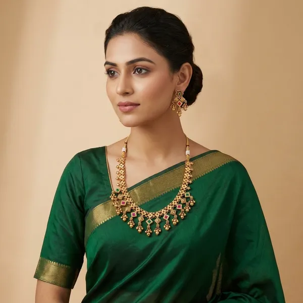 Gold_Base_Material_Alloy_Antique_Necklace_Set_For_Women
