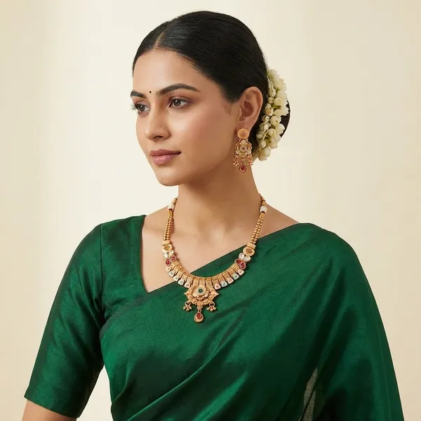 Gold_Base_Material_Alloy_Kundan_Meenakari_Set_For_Women