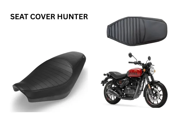 Black_Hunter_Seat_Cover_For_Motorcycle_With_Ribbed_Design