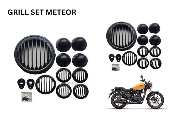 Black_Grill_Set_Meteor_Motorcycle_Headlight_And_Indicator_Grill_Kit