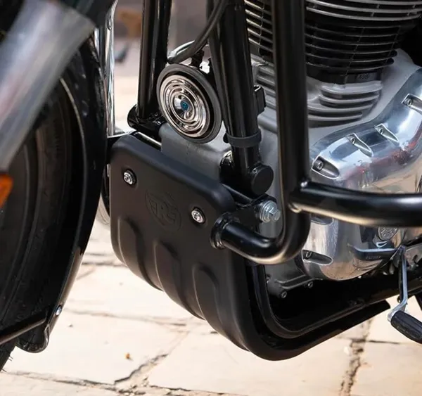 Black_Royal_Enfield_Classic_Reborn_Engine_Cover_Kit_Stainless_Steel_Front_Protection