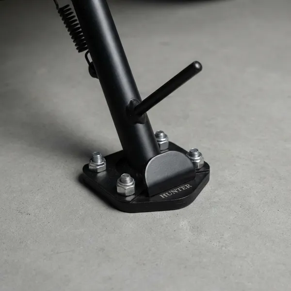 Black_Side_Stand_Extender_Foot_Pad_For_Hunter_Motorcycle_Enhanced_Stability_Base_Plate