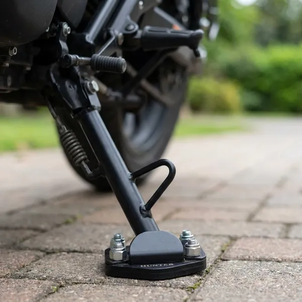 Black_Side_Stand_Extender_Foot_Pad_For_Hunter_Motorcycle_Enhanced_Stability_Base_Plate