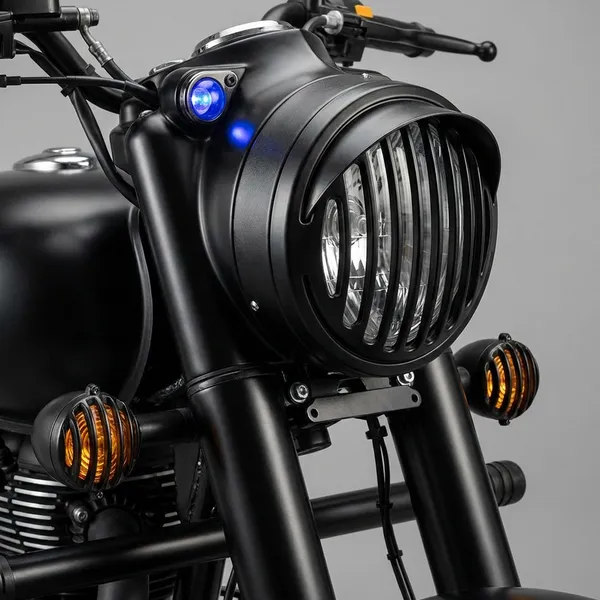 Black_Motorcycle_Grill_Set_Reborn_Custom_Headlight_Grill_With_Led_Indicators