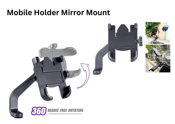 Black_Mobile_Holder_Mirror_Mount_360_Degree_Rotation_Bike/Motorcycle_Phone_Holder