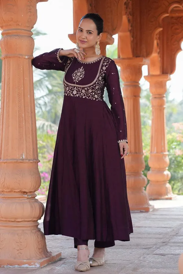 Purple_Silk_Kurta_Pant_Dupatta_Set_For_Women