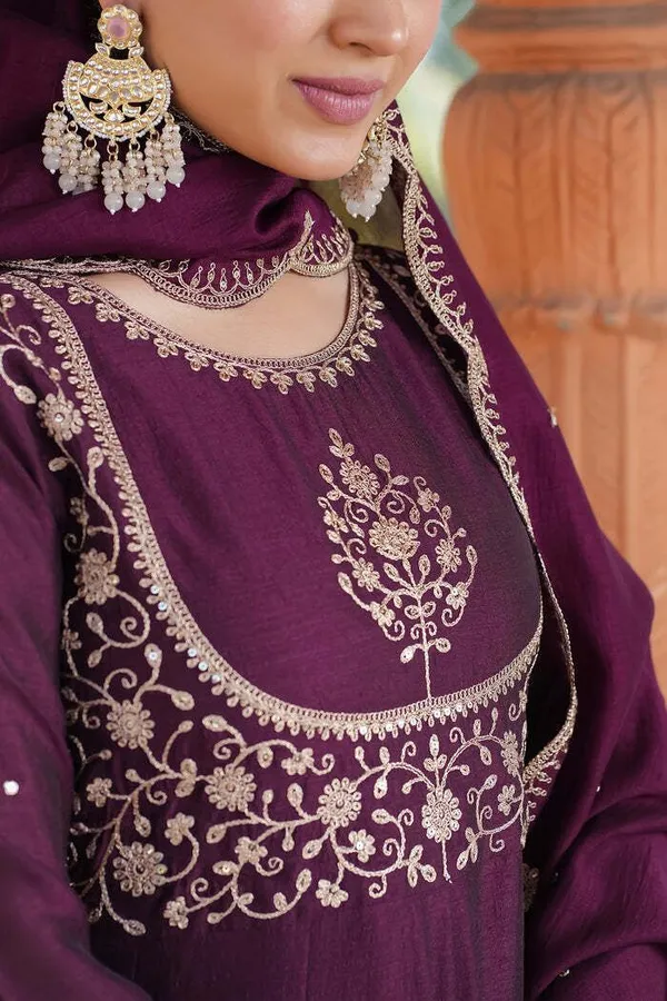 Purple_Silk_Kurta_Pant_Dupatta_Set_For_Women
