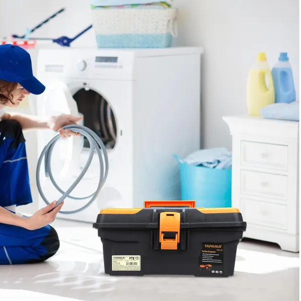 Orange_And_Black_Plastic_Tool_Box_With_Organizer_For_Kids
