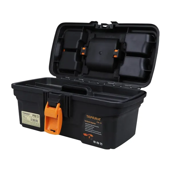 Orange_And_Black_Plastic_Tool_Box_With_Organizer_For_Kids