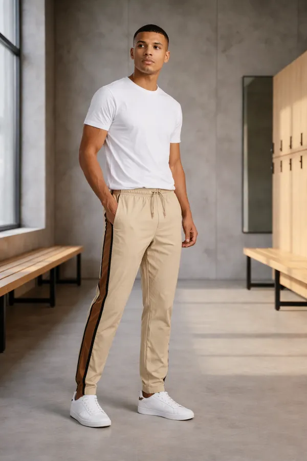 Beige_Crash_Lycra_Track_Pants_For_Men