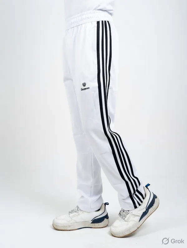 White_Ns_Lycra_Track_Pants_For_Men