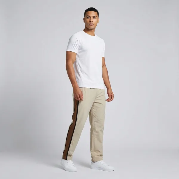 Beige_Crash_Lycra_Track_Pants_For_Men