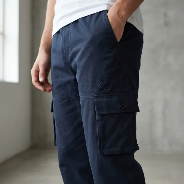 Navy_Blue_Cotton_Twill_Cargo_Pants_For_Men
