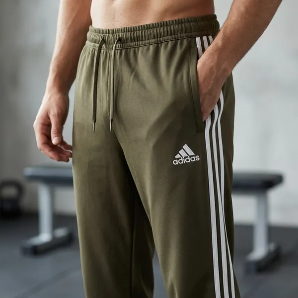 Olive_Green_Terry_Lycra_Track_Pants_For_Men