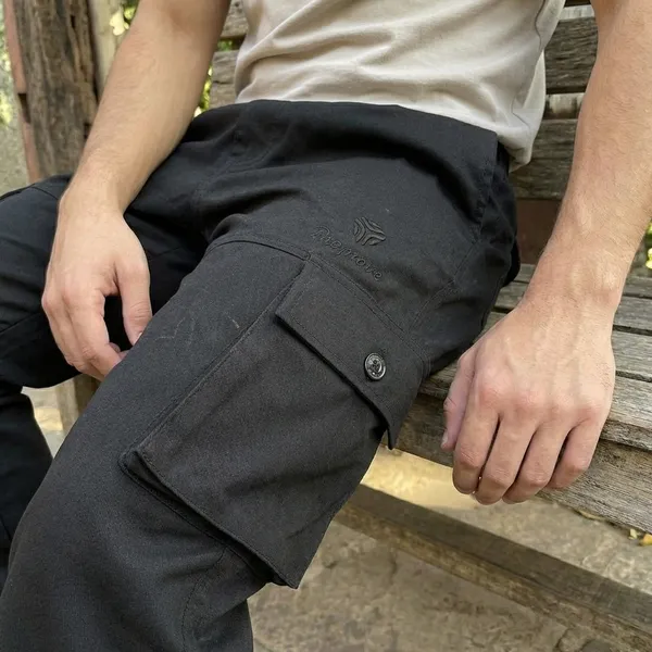 Black_Cotton_Twill_Cargo_Pants_For_Men