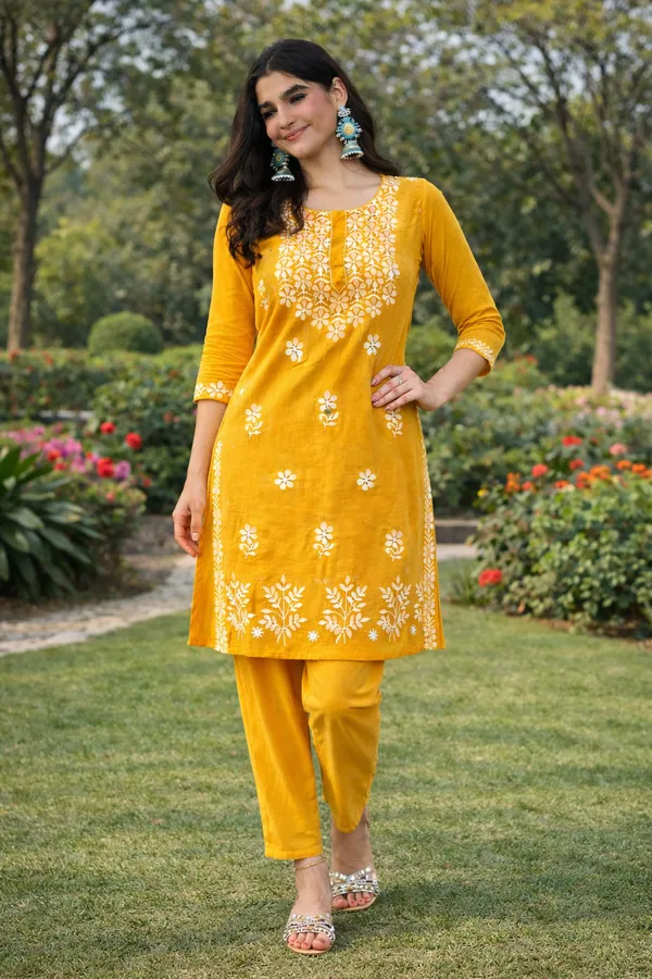 Premium_Cotton_Yellow_Embroidered_Kurta_Set_for_Women