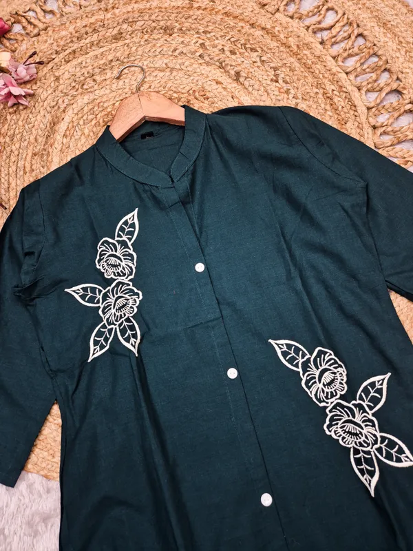 Sharda_Ethnic_Blue_Dhabu_Bloom_Premium_Cotton_Co-Ord_Set