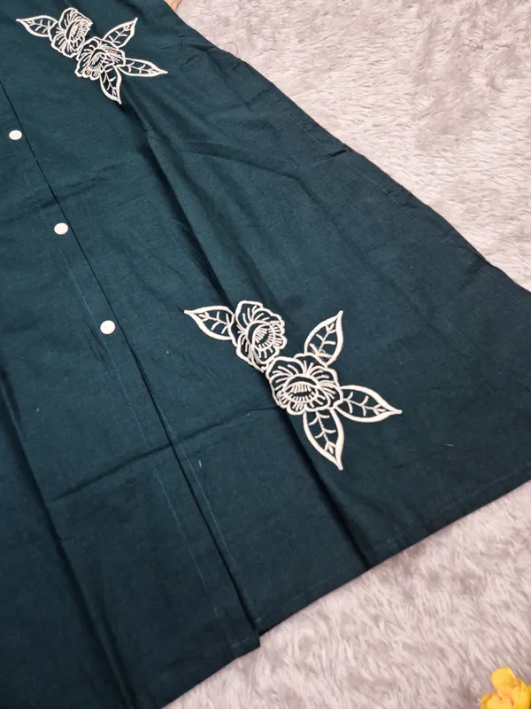 Sharda_Ethnic_Blue_Dhabu_Bloom_Premium_Cotton_Co-Ord_Set