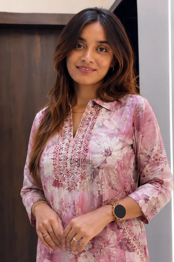 Sharda_Ethnic_Blush_Bloom_Mirror_Work_Muslin_Co-Ord_Set_with_Afghani_Pants