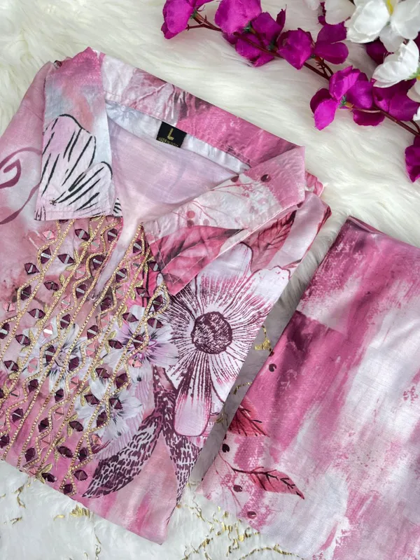 Sharda_Ethnic_Blush_Bloom_Mirror_Work_Muslin_Co-Ord_Set_with_Afghani_Pants