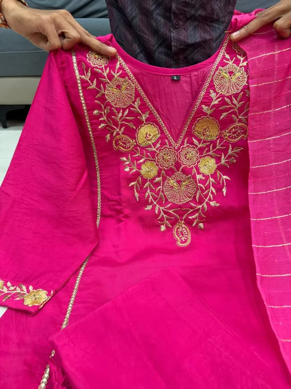 Premium_Pure_Satori_Silk_Pink_Suit_Set_with_Banarasi_Dupatta