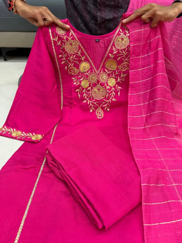 Premium_Pure_Satori_Silk_Pink_Suit_Set_with_Banarasi_Dupatta