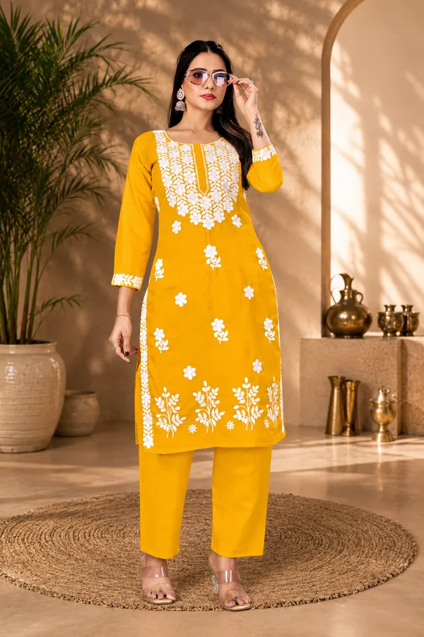 Premium_Cotton_Yellow_Embroidered_Kurta_Set_for_Women