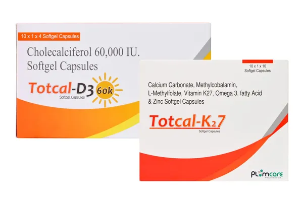 Totcal-D3_60K_&_Totcal-K27_Softgel_Capsules_Combo_Pack_By_Plumocare_Pack_Of_2