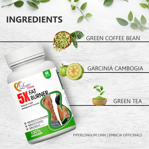 Love_Stone_5X_Fat_Burner_-_Natural_Weight_Management_Formula_With_Green_Coffee_Bean,_Garcinia_Cambogia_&_Green_Tea_(60_Capsules)
