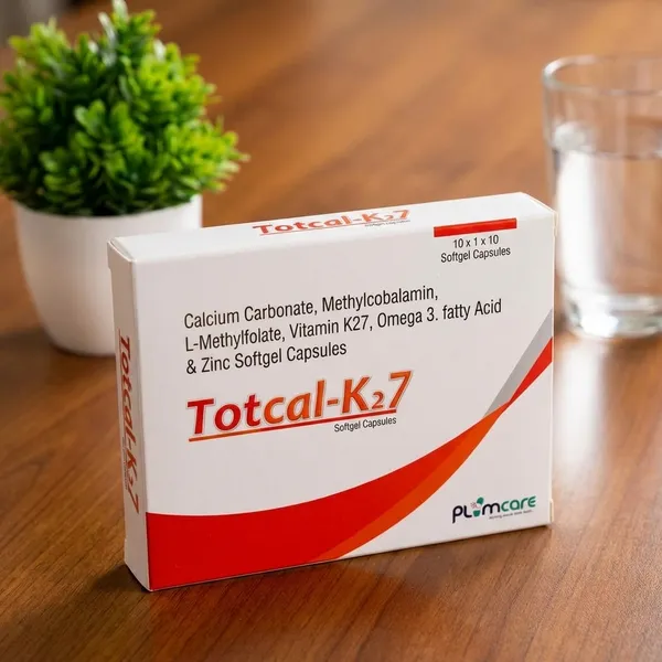 Totcal-K27_Calcium_Carbonate,_Methylcobalamin,_L-Methylfolate,_Vitamin_K27,_Omega_3,_Fatty_Acid_&_Zinc_Softgel_Capsules